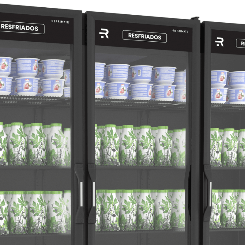 Refrigerador Expositor Vertical Refrimate 3 Portas 958L Preto ASVR3P | 220V
