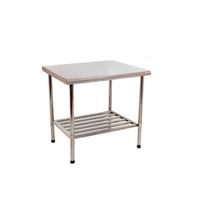 Mesa Inox Multiuso Imeca 120x70xcm com Prateleira
