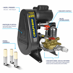 Lavadora Industrial Chiaperini LJ 330 Black 2 HP 330 Ibf | 220/380V