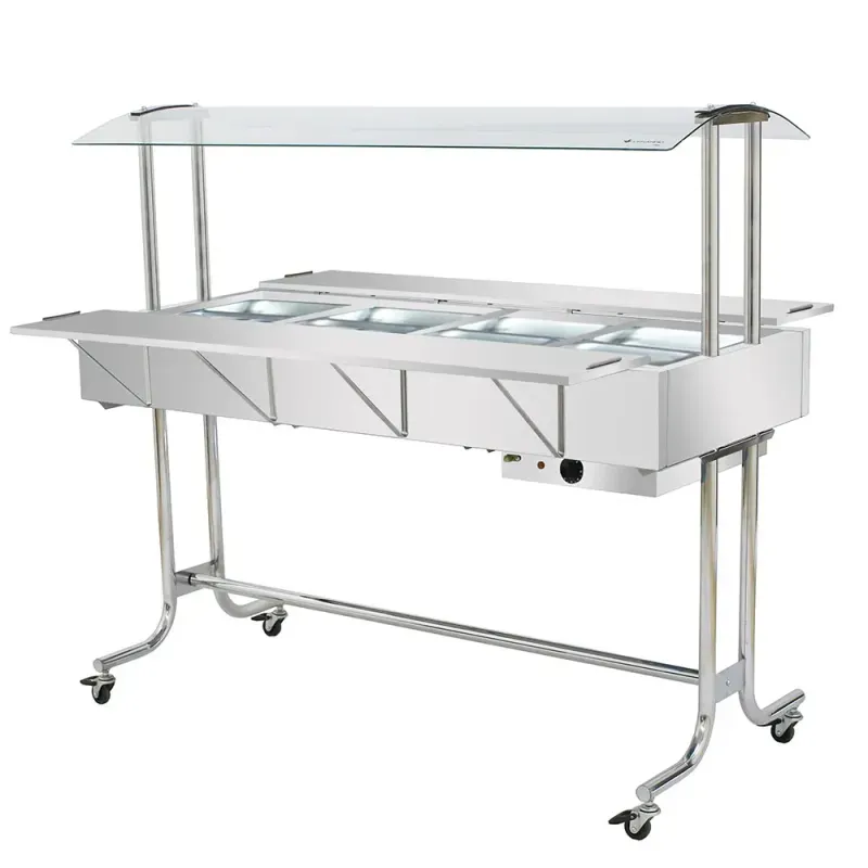 Estufa Aquecida Master Venâncio EA8M 2000W 8 Cubas Inox Vidro Curvo | 220V