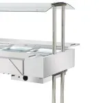 Estufa Aquecida Master Venâncio EA8M 2000W 8 Cubas Inox Vidro Curvo | 220V