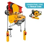 Guincho Elétrico TEC GT 500/1000Kg Monofásico CSM com Cabo 12m | 220V