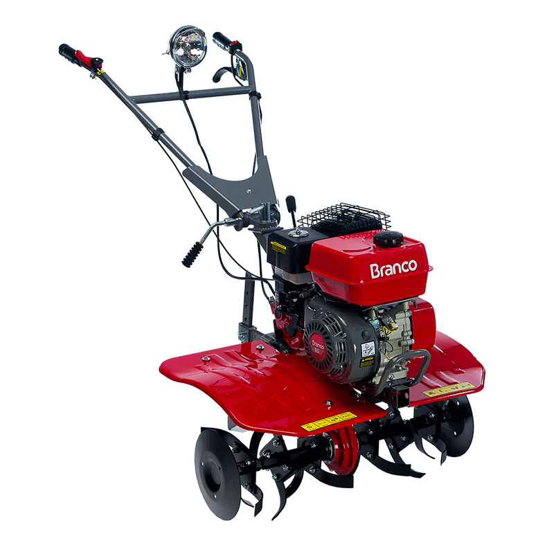 Motocultivador 6,5 HP Gasolina Branco Motores + Carreta Agrícola 300 kg