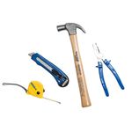 Kit de Ferramentas Tramontina 4 Peças com Martelo Estilete Alicate e Trena