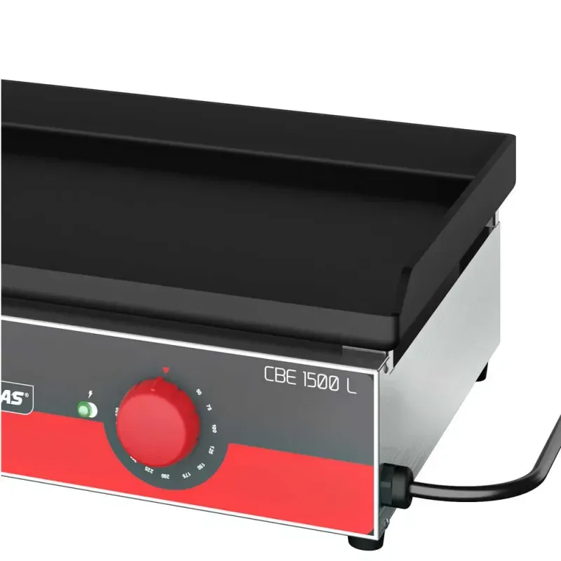 Chapa Elétrica Inox CBE 1500L Metalcubas com Termostato Individual e Gaveta de Gordura | 220V