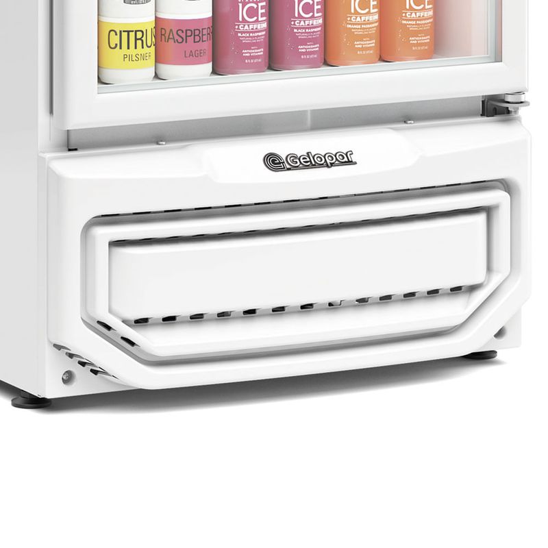 Expositor Vertical Gelopar GRV-57 BR 570L Branco com Iluminação LED | 220V