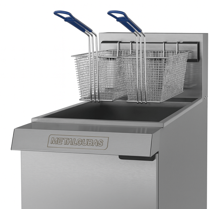 Fritadeira a Gás 30 Litros Metalcubas FOG2C Inox Acendimento Automático |220V