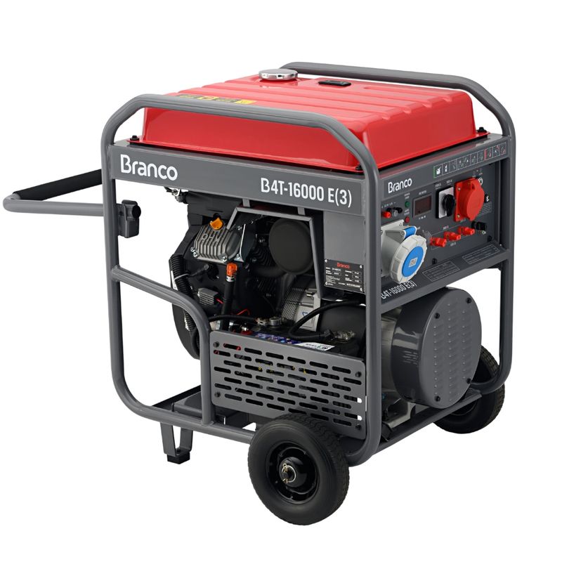 Gerador a Gasolina Branco B4T-16000 E3 17,5 kVA Trifásico 45L | 380V