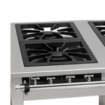 Fogão Industrial a Gás Maxi Inox 6 Bocas Duplas - Venâncio