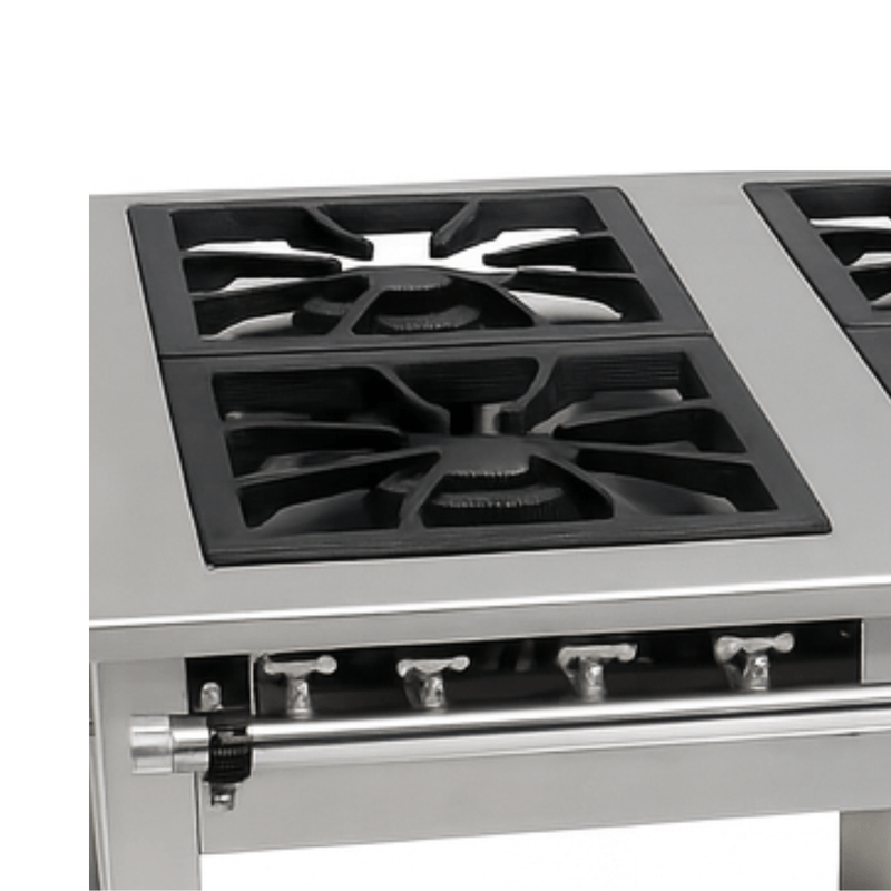 Fogão Industrial a Gás Maxi Inox 6 Bocas Duplas - Venâncio