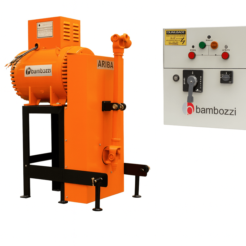Gerador Tratorizado Bambozzi 20 kVA Monofásico com Painel e Chave de Transferência | 220/440V