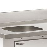 Balcão Refrigerado de Encosto Gelopar GBFE-150 Inox com Cuba e Ar Forçado |