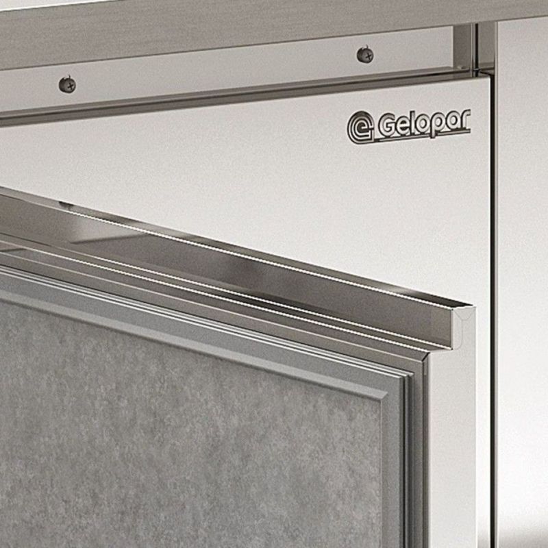 Balcão Refrigerado de Encosto Gelopar GBFE-150 Inox com Cuba e Ar Forçado |
