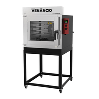 Forno Turbo a Gás Venâncio FVT5G 5 Esteiras Inox com Cavalete e Alarme Sonoro | 220V