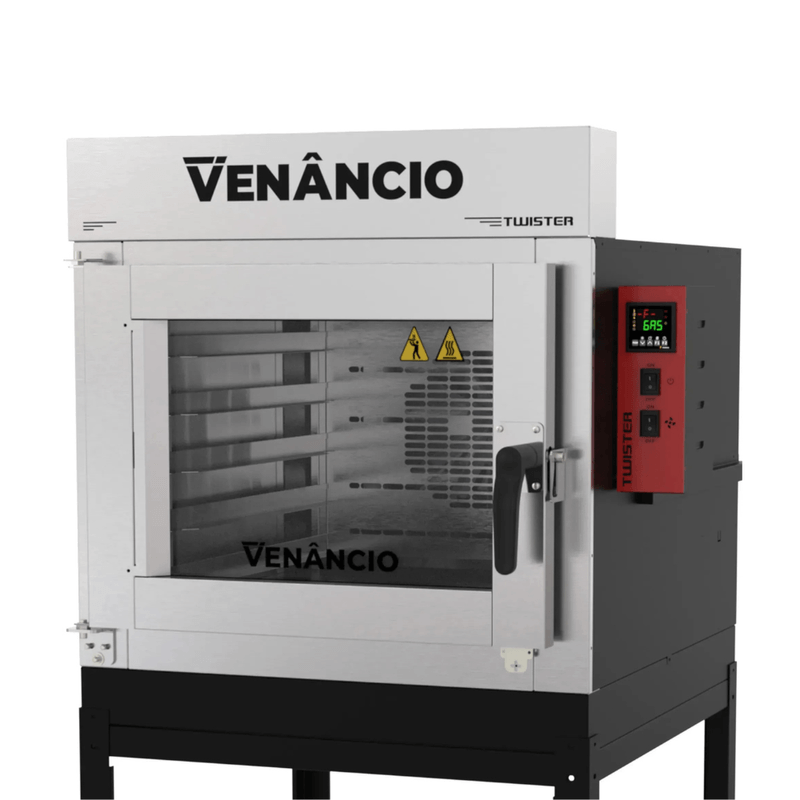 Forno Turbo a Gás Venâncio FVT5G 5 Esteiras Inox com Cavalete e Alarme Sonoro | 220V