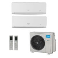 Ar-Condicionado Multi Split Inverter Midea 18.000 BTUs Wi-Fi (1x Evap 9.000 + 1x Evap 18.000) Quente/Frio | 220V