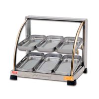 Estufa Dupla Marchesoni Ouro Curva 6 Bandejas 250W Inox com Umidificador | 220V