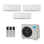 Ar-Condicionado Inverter Multi Split Midea 27.000 BTUs Wi-Fi (3x Evap 9.000) Quente/Frio | 220V