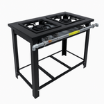 Fogão Maxi 2 Queimadores Venâncio – Gás GLP Baixa Pressão, Aço Carbono Industrial