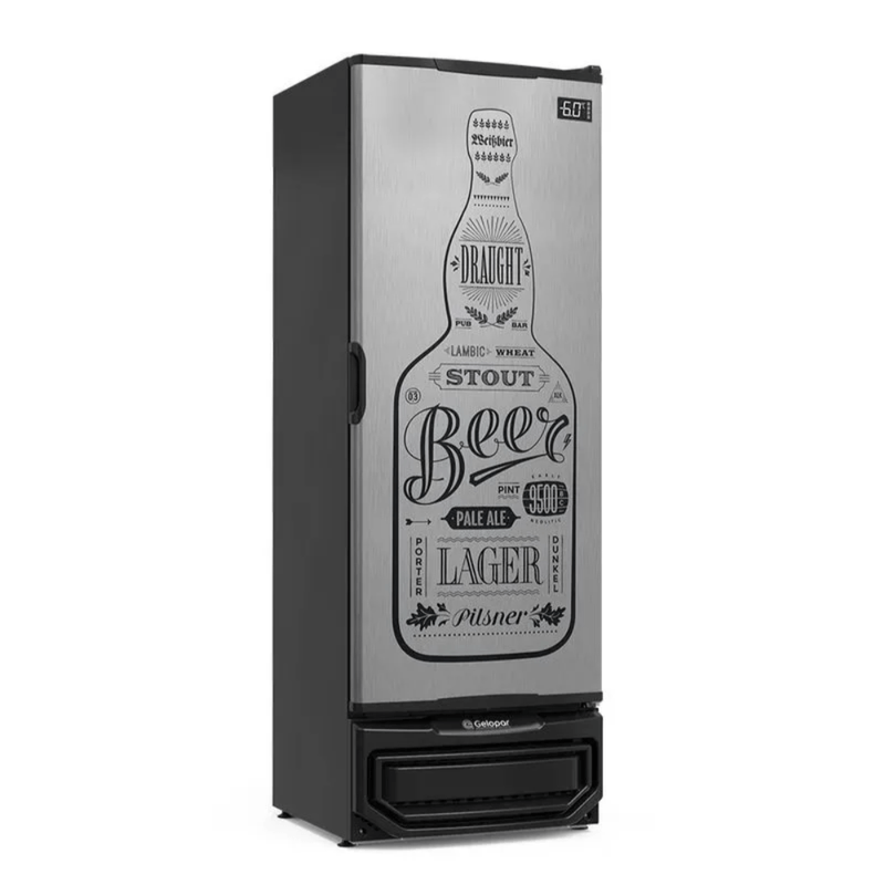 Cervejeira Vertical Gelopar GCB-40GWTI 410L Ar Forçado Porta Inox | 220V