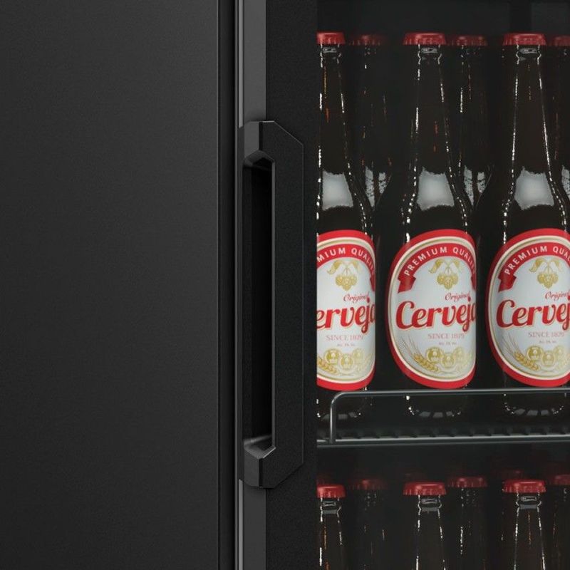 Cervejeira Vertical Gelopar GCB-40V 410L Ar Forçado Porta Preta | 220V