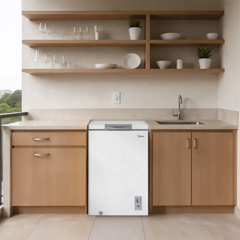 Freezer Horizontal Midea 100L Inverter Bivolt Branco –28°C a 0°C | Bivolt