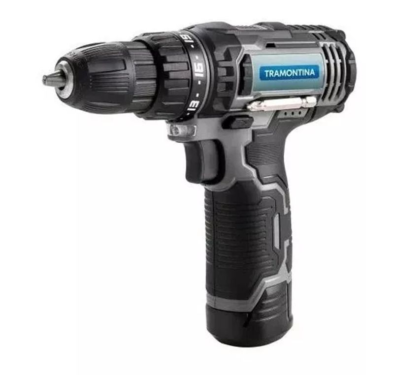 Parafusadeira Tramontina 10,8V com Maleta 30 Peças Mandril 3/8"