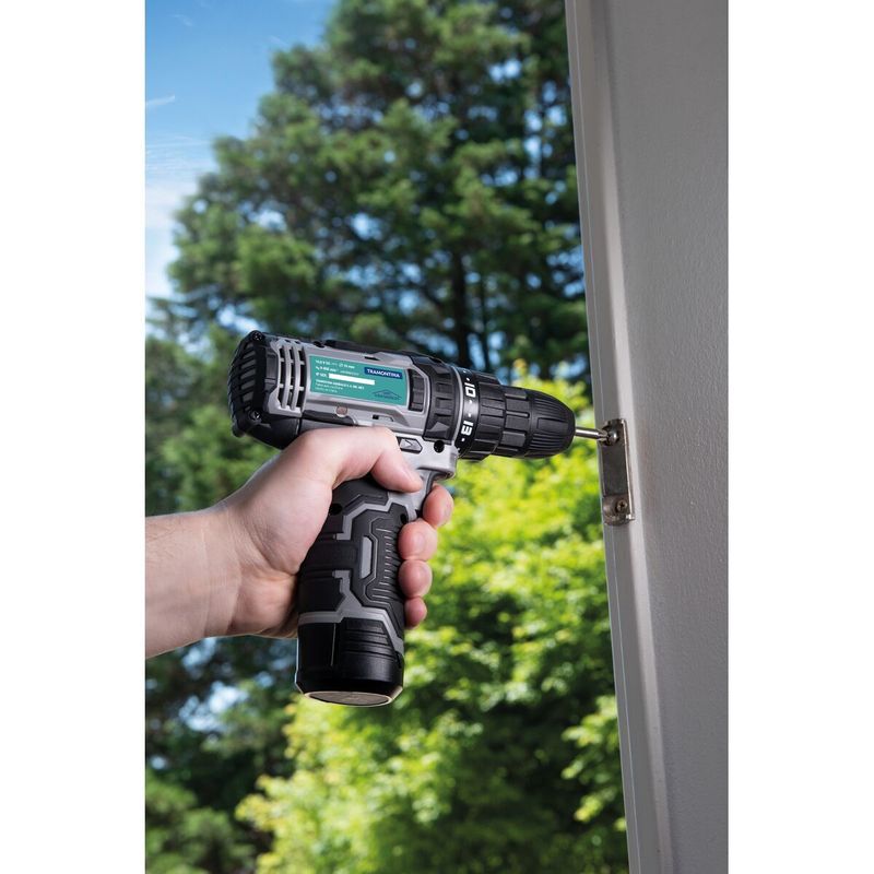 Parafusadeira Tramontina 10,8V com Maleta 30 Peças Mandril 3/8"