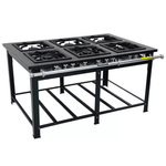 Fogão Industrial Venâncio Maxi M6 6 Bocas Baixa Pressão
