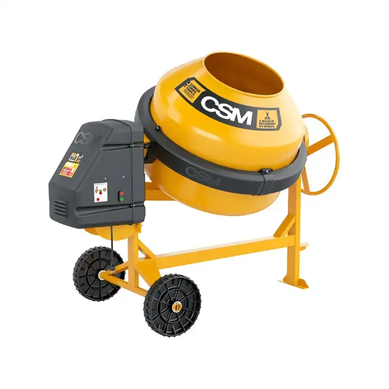 Betoneira CSM 400L Monofásica + Caçamba 50L para Guincho de Coluna