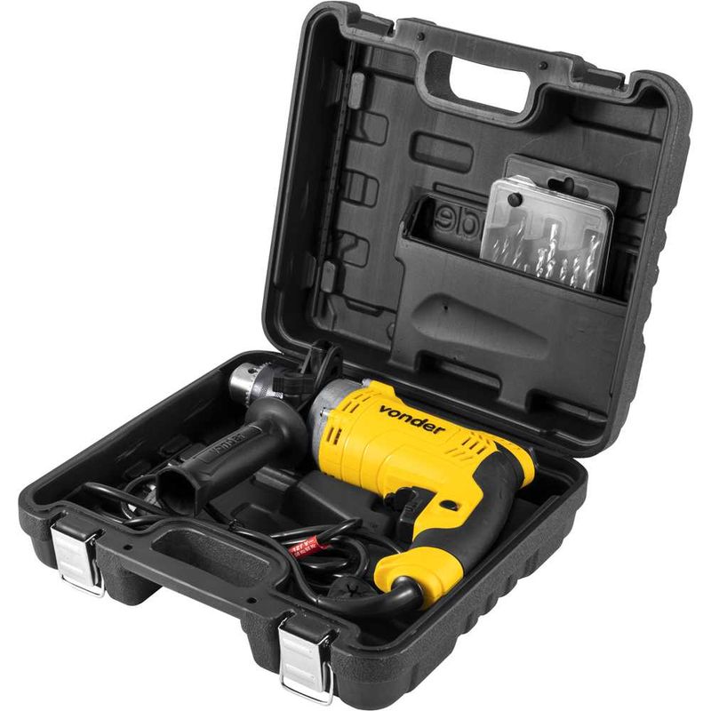 Furadeira Vonder com impacto 1/2" jogo de 9 brocas FIV 709 | 220V