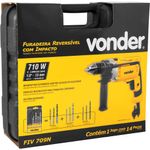 Furadeira Vonder com impacto 1/2" jogo de 9 brocas FIV 709 | 220V