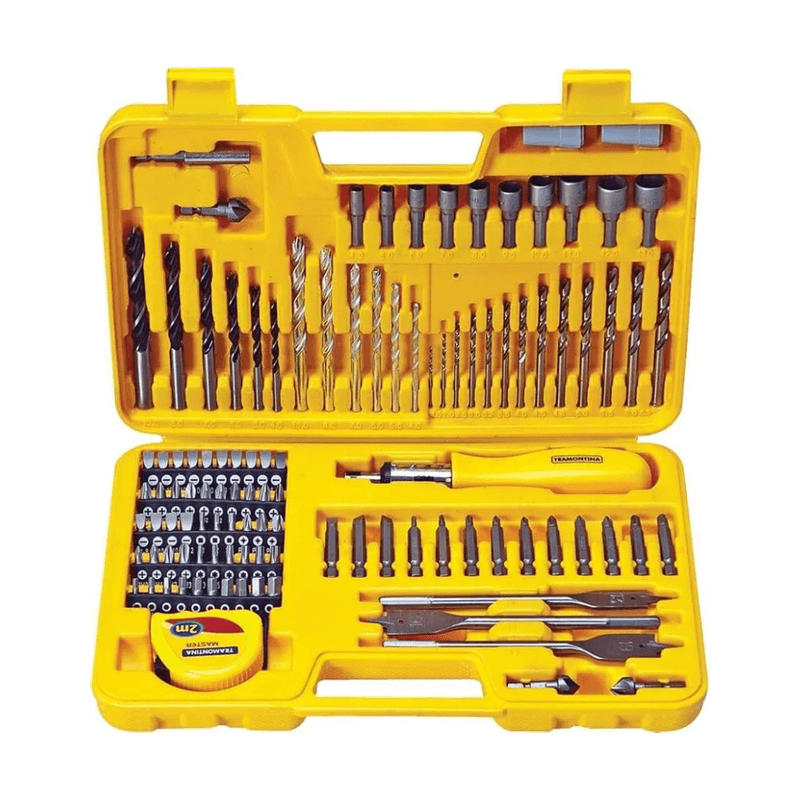 Furadeira de Impacto Vonder 550W 1/2” + Kit Brocas e Ponteiras 110 Peças | 220V