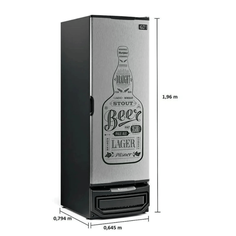 Cervejeira Vertical Gelopar 578 Litros GCB-57GWTI Porta Cega Adesivada | 220v