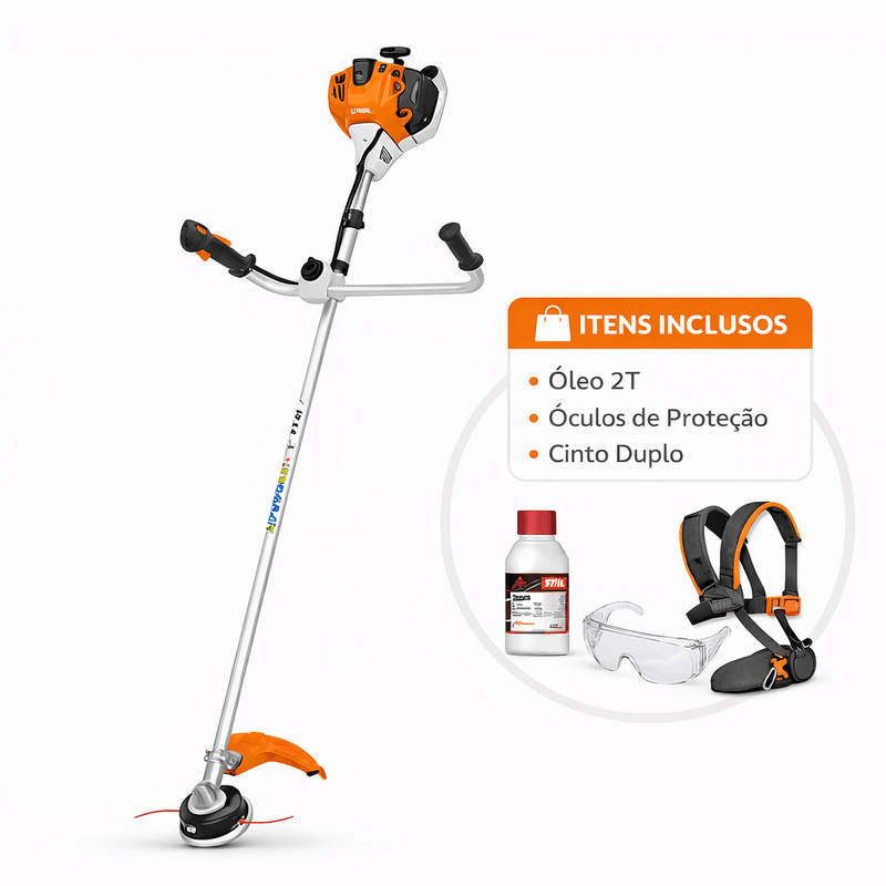 Roçadeira a Gasolina STIHL FS 221 com Fio de Nylon