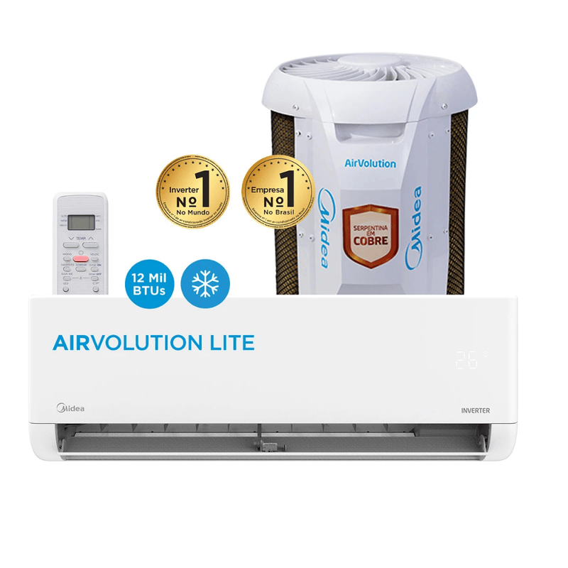 Ar-Condicionado Inverter Midea AirVolution Lite 12.000 BTUs Frio | 220V