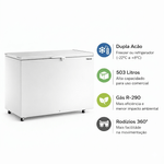Freezer Horizontal Fricon 503 Litros Dupla Ação HCED503C | 220V