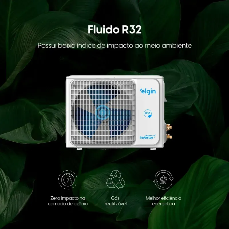 Ar Condicionado Inverter Elgin Eco 3 12.000 BTUs Frio Wi-Fi | 220V