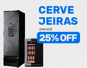 Cervejeiras até 25%OFF