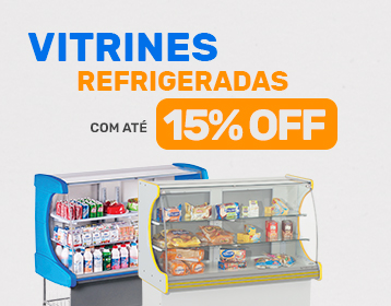 Vitrines Refrigeradas com até 15%OFF